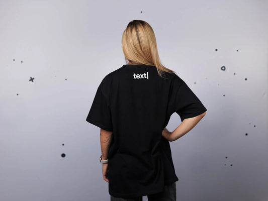 text| T-shirt | Unisex | black