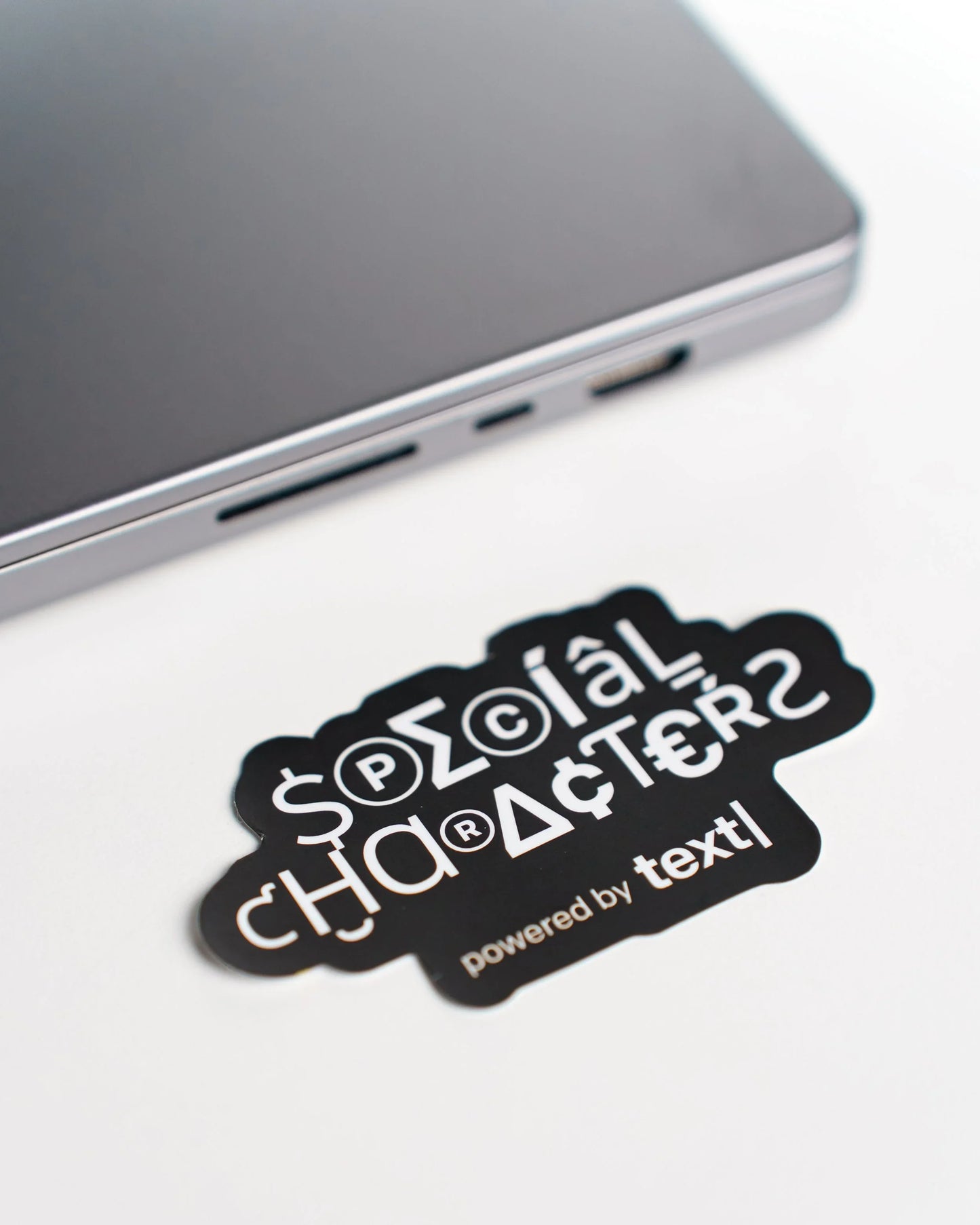 text| Stickers | Set of 4