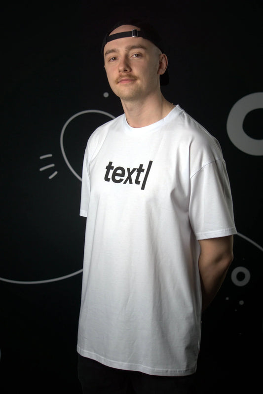 text| T-shirt | Unisex | white
